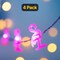 Battery-Operated 20 LED Flamingo Garland for Indoor Outdoor Use